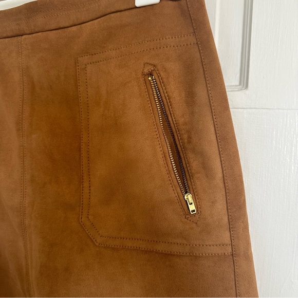 LOFT Outlet Brown Suede Mini Skirt - Picture 2 of 4